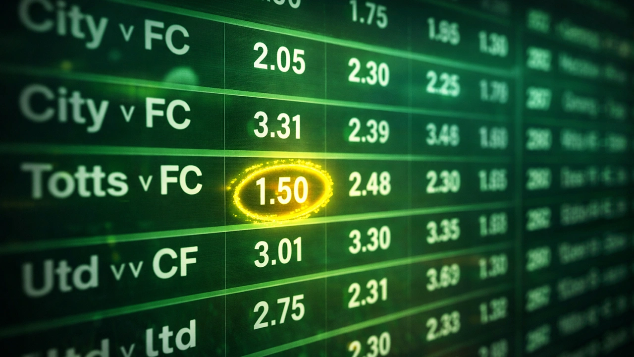 Quoteringsbord met gemarkeerde minimale odds