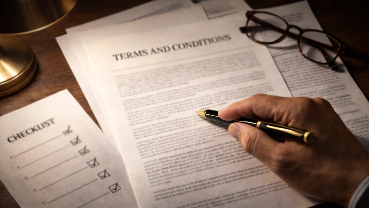 Document met bonusvoorwaarden en checklist